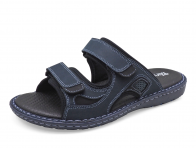 รองเท้าแตะ SKA-25 หนังนูบักกรมท่า-นูบักออยล์ดำ-ตาข่ายเทา